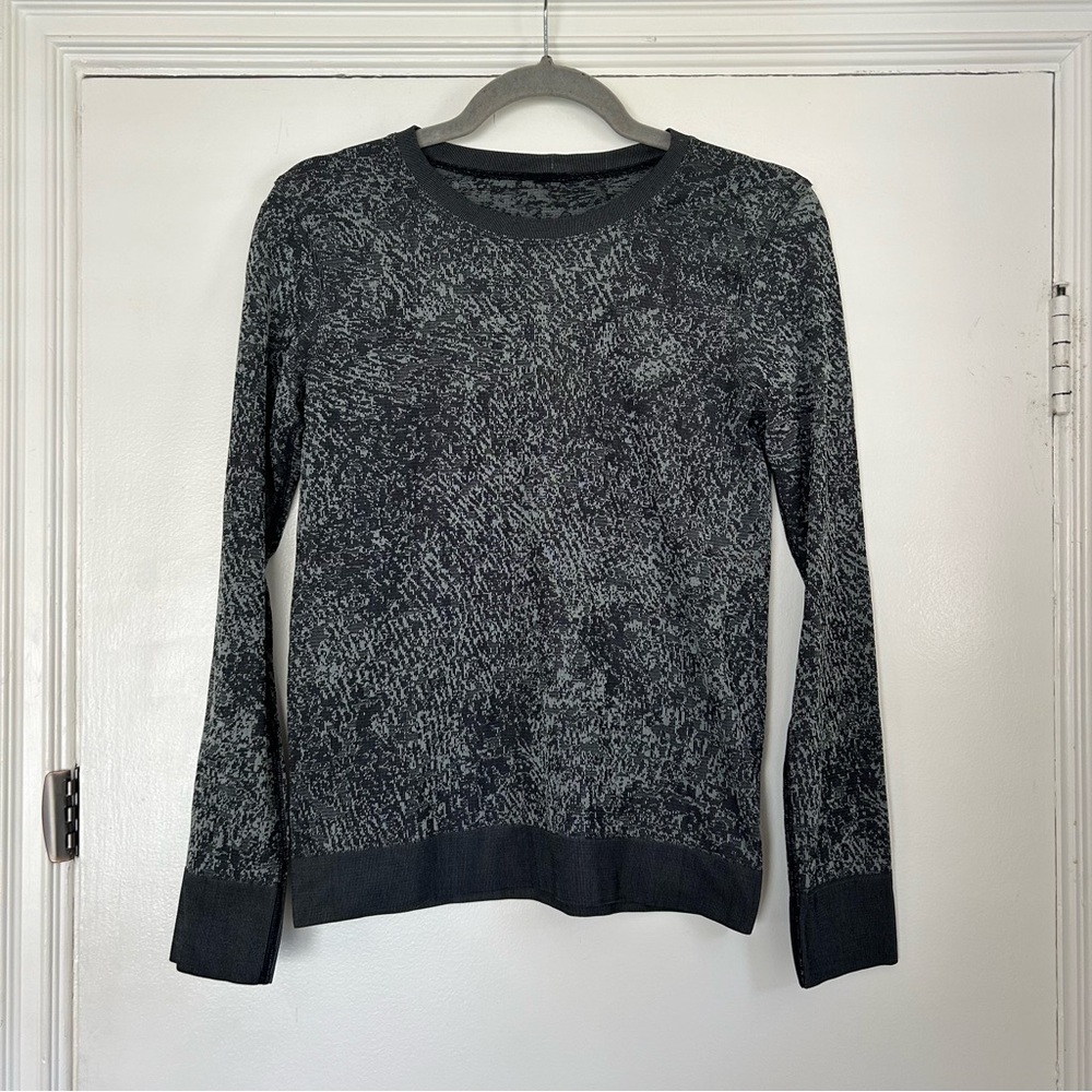 lululemon athletica Black and Gray Women's Top
